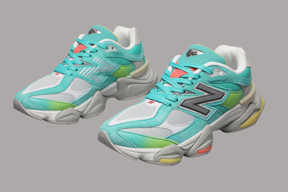 New Balance 9060 Unisex Turnschlappen Cyan Burst