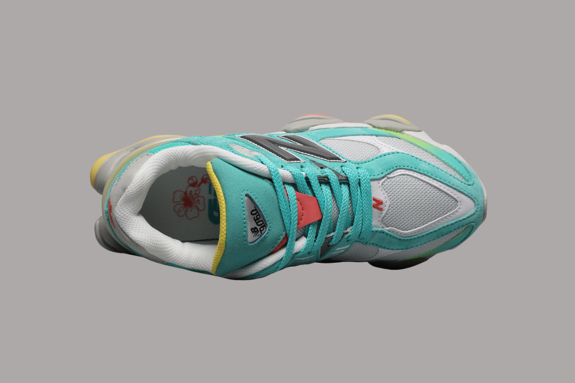 New Balance 9060 Unisex Turnschlappen Cyan Burst