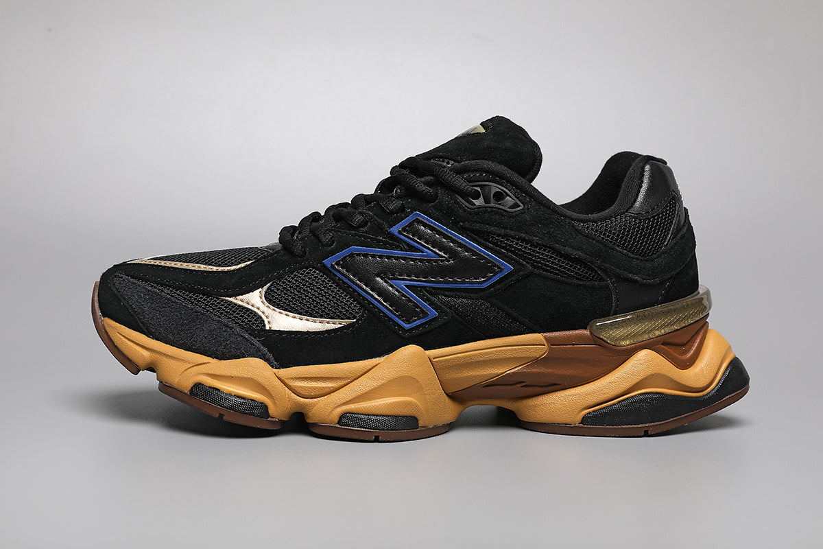 New Balance 9060 Unisex strigaskór Svartir og gulir