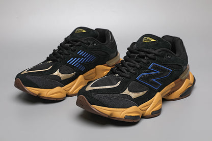 New Balance 9060 Unisex strigaskór Svartir og gulir
