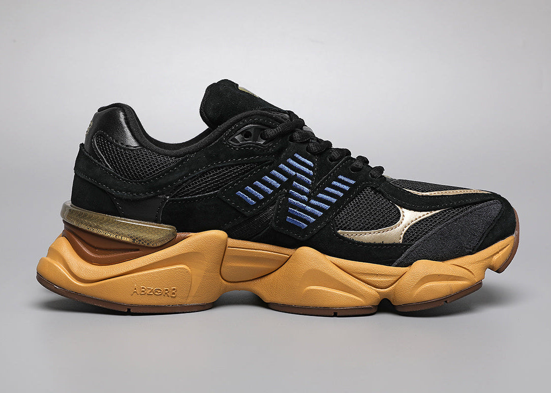New Balance 9060 Unisex strigaskór Svartir og gulir