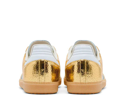 Sneakers Chrome Cuir Metallise Effet Craquele